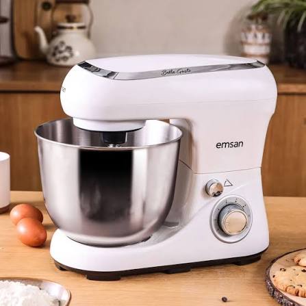 Emsan Bella Gusto Stand Mikser 1300 W 5 l Mutfak Şefi Beyaz